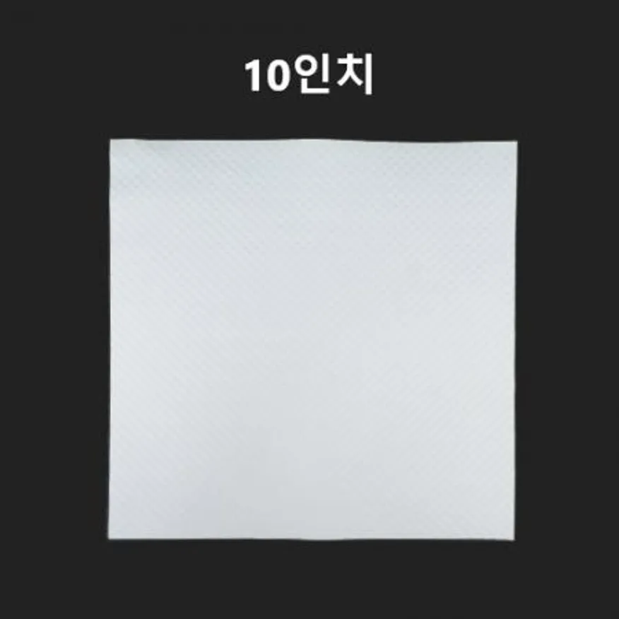 피자 포장 박스 깔지 엠보싱 피자 사각 속지 10인치 1000장 이미지