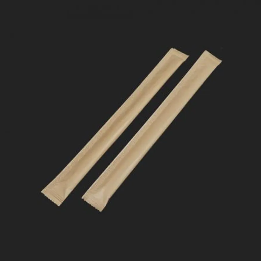 대나무 젓가락 크라프트지 포장 8인치 2500개 이미지