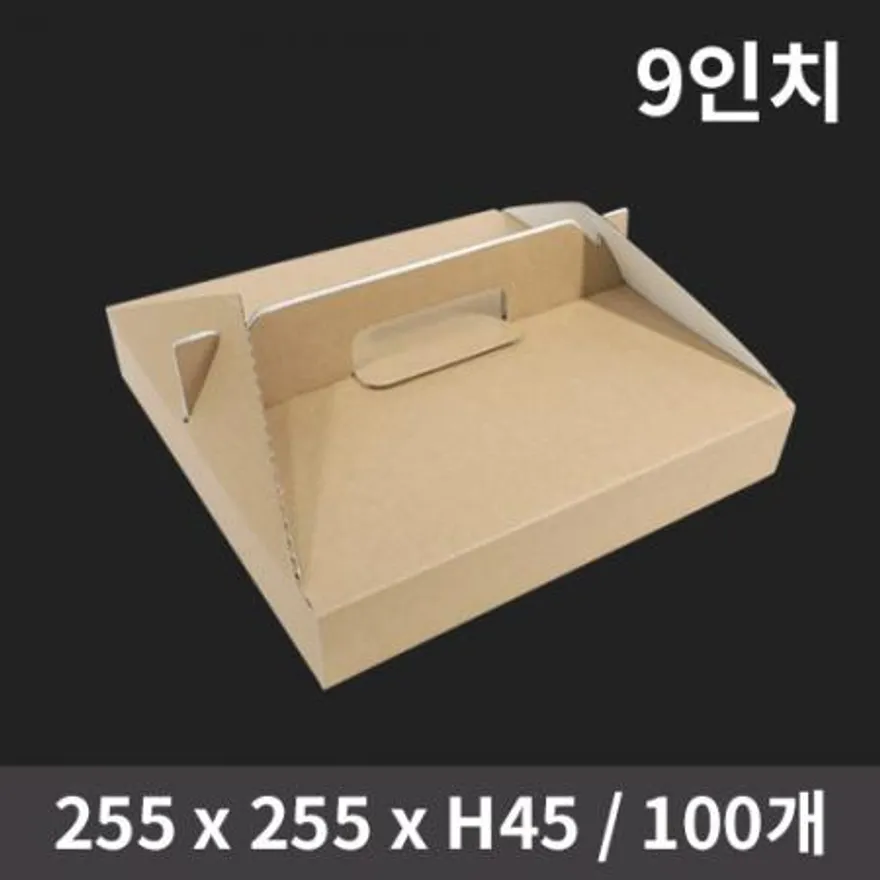 피자 포장 박스 손잡이 크라프트 9인치 100개 이미지