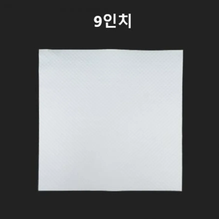 피자 포장 박스 깔지 엠보싱 피자 사각 속지 9인치 1000장 이미지