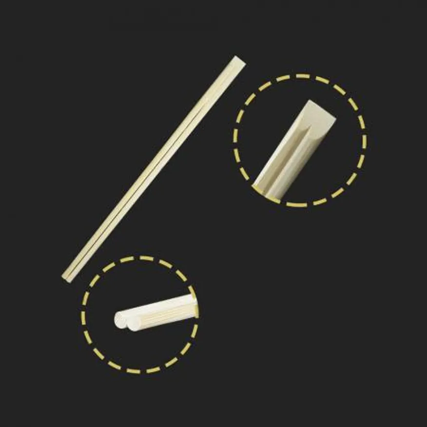 대나무 젓가락 크라프트지 포장 8인치 2500개 이미지