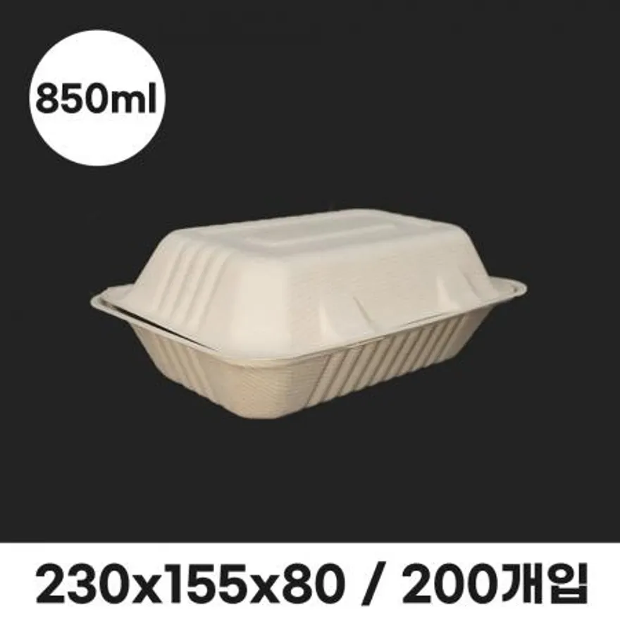 펄프용기 HC89 크라프트 200개입 850ml 이미지