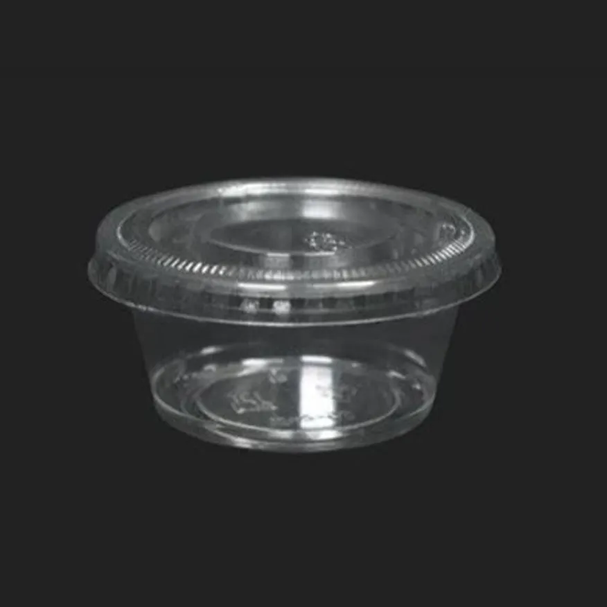 2온스 미니 소스컵 소스통 60ml 투명 세트 2500개 이미지