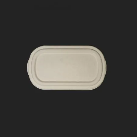 크라프트 펄프용기 BH003 2칸 (펄프리드 뚜껑포함) 500개입 이미지