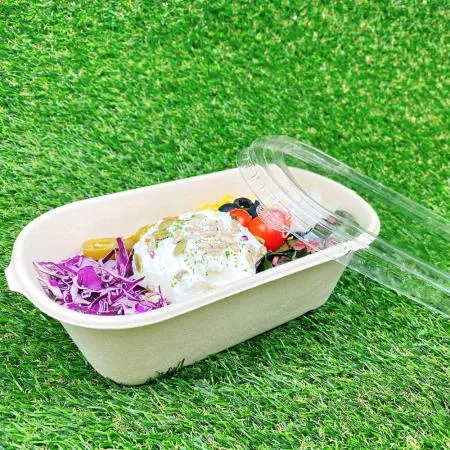 크라프트 펄프용기 BH004 (펄프리드 뚜껑포함) 1000ml 500개입 이미지