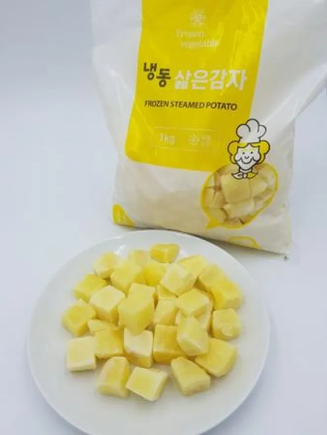 냉동삶은감자다이스(2cm*2cm_카레,짜장용) 1KG 이미지