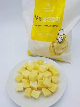 냉동삶은감자다이스(2cm*2cm_카레,짜장용) 1KG 이미지
