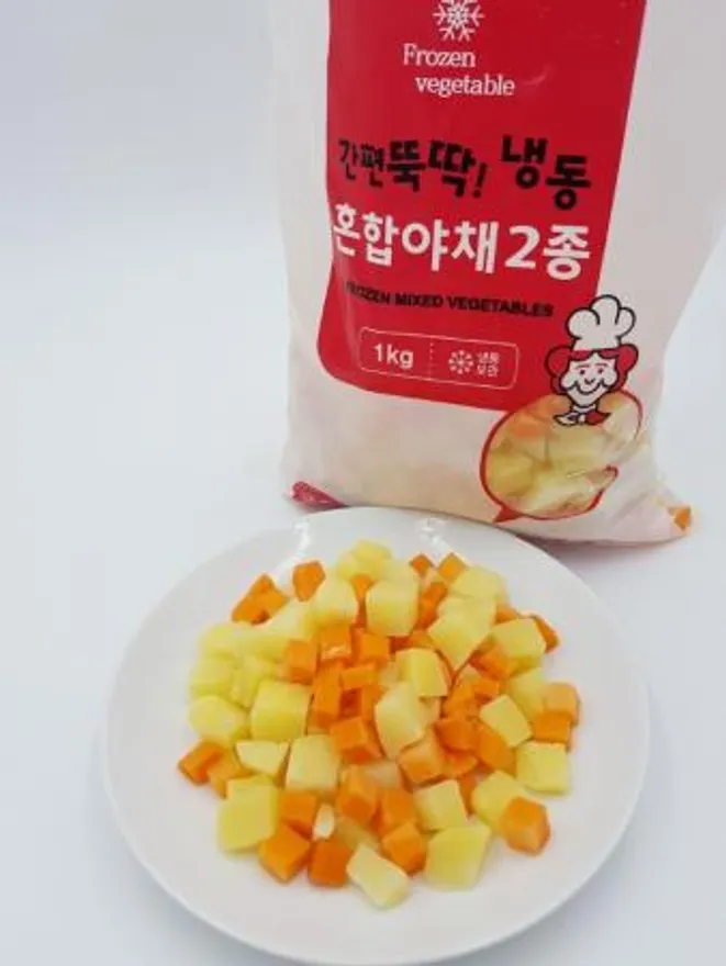 냉동혼합야채 2종(카레용,짜장용) 1KG 이미지
