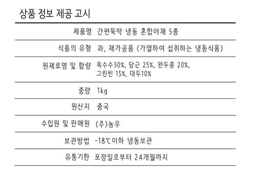 상품정보제공고시