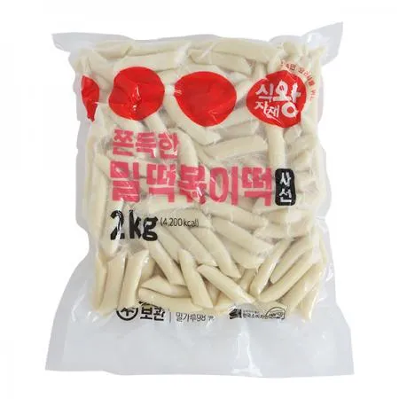 식자재왕 밀떡볶이떡 쫀득한 사선 진공 2KG