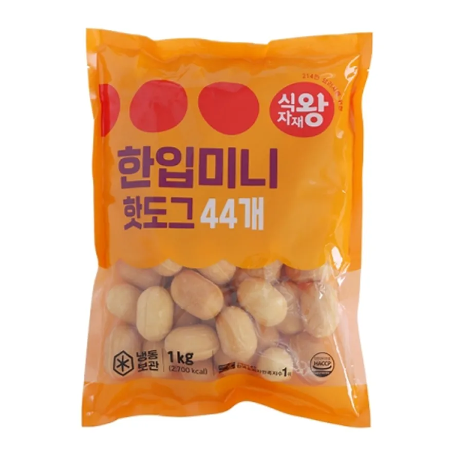 식자재왕 핫도그 한입미니1kg 이미지