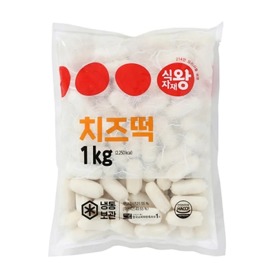 식자재왕 치즈떡볶이떡 냉동 1kg 이미지