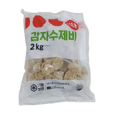 식자재왕 감자수제비 냉동 2kg