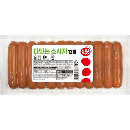 식자재왕 다되는 포크소시지1kg
