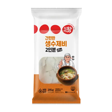 식자재왕 생수제비 2인분 소스포함 315g
