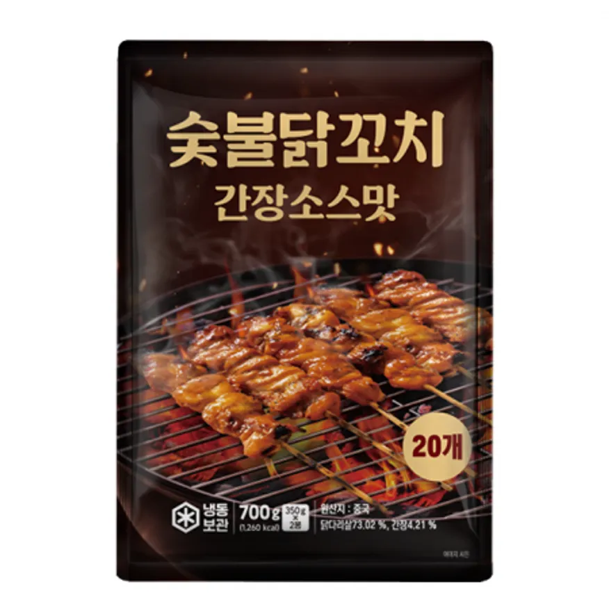 숯불닭꼬치 간장소스맛 700g 이미지