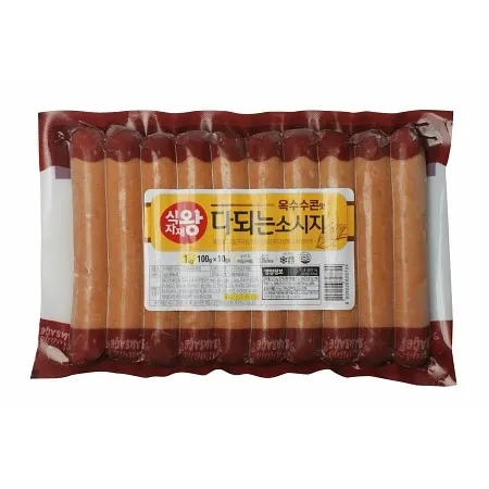 식자재왕 다되는 콘앤스위트소시지 100g*10 1kg