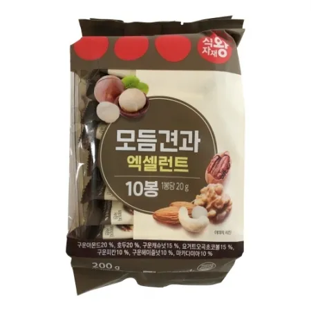 식자재왕 모듬견과 엑설런트 10입 200g