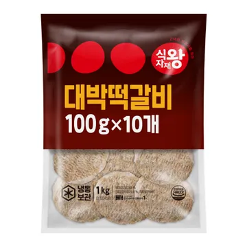 식자재왕 대박떡갈비 도시락용 100g*10 1kg
