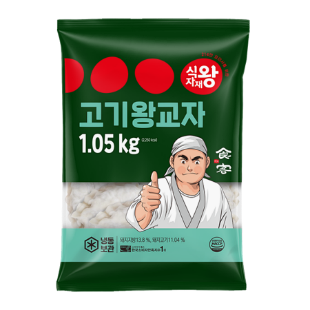 식자재왕 왕교자만두 고기 35g*30 1.05kg