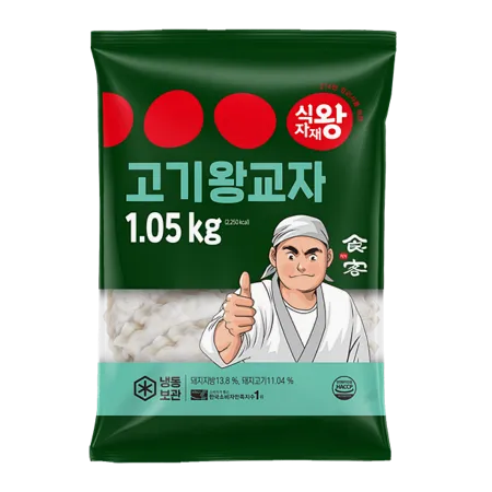 식자재왕 왕교자만두 고기 35g*30 1.05kg