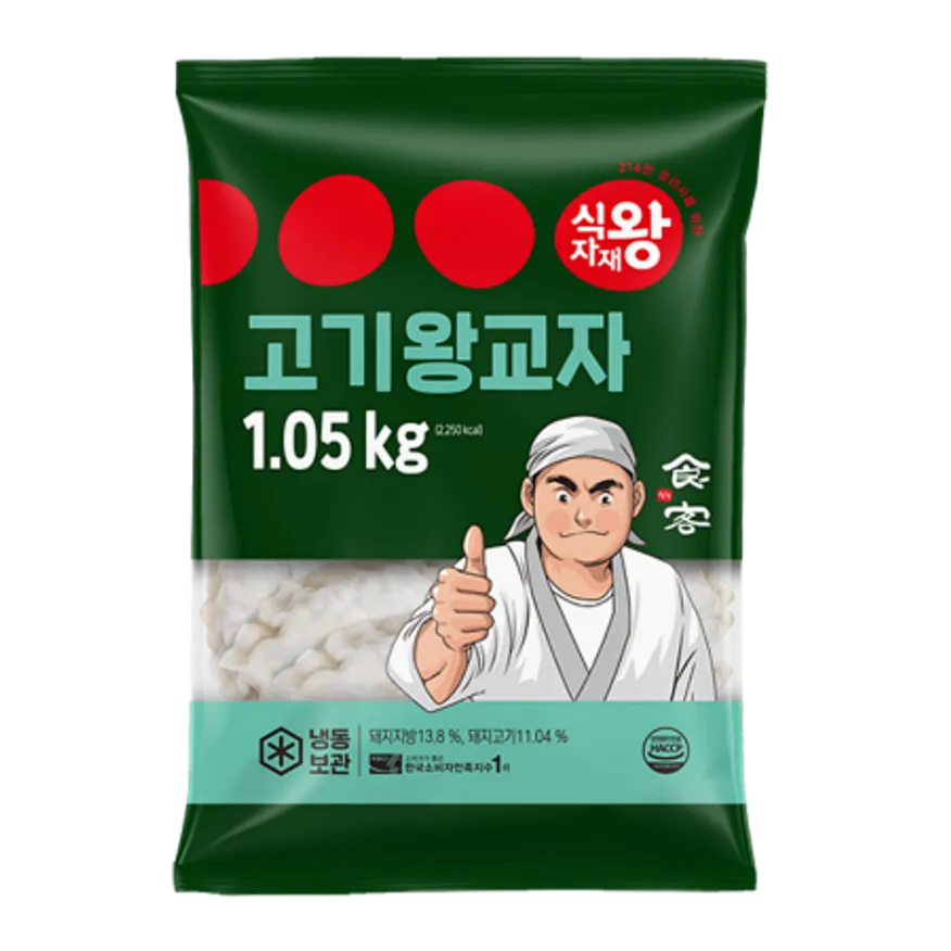 식자재왕 왕교자만두 고기 35g*30 1.05kg 이미지
