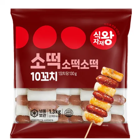 식자재왕 소떡소떡꼬치1.3kg 이미지