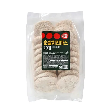 식자재왕 치킨까스 순살 80g*20 1.6kg