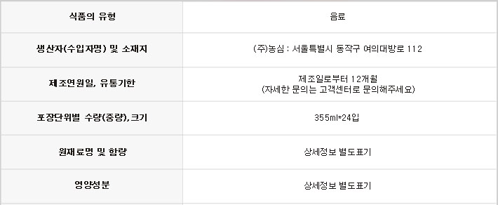상품정보제공고시