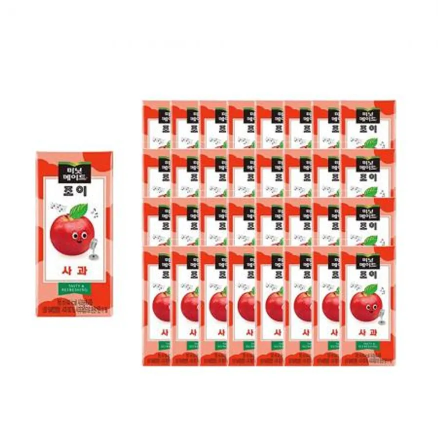미닛메이드조이팩사과195ml32팩 이미지