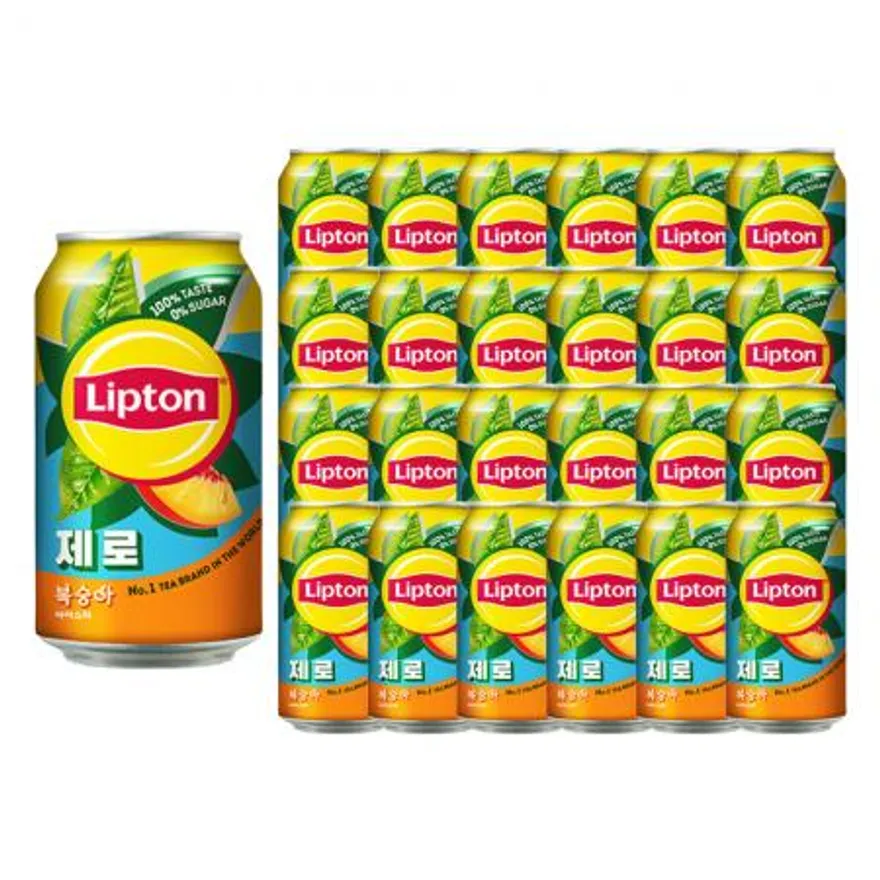 제로 립톤아이스티복숭아355ml24캔 이미지