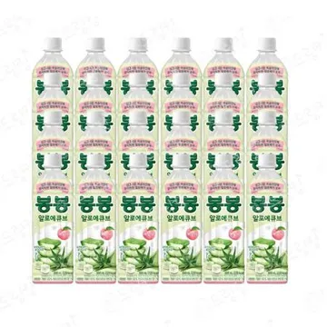 봉봉 알로에큐브 복숭아 500ml 24개