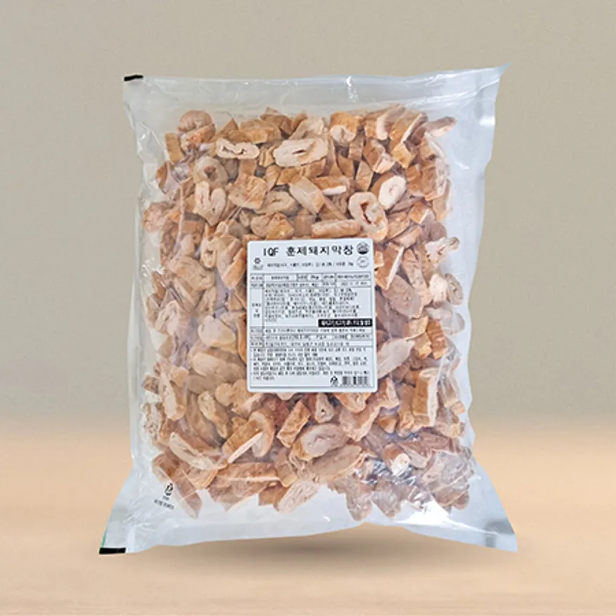 훈제돼지막창 2kg_절단 IQF 이미지