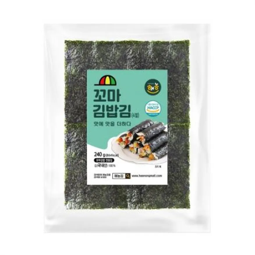 꼬마김밥 4절김/해농 이미지
