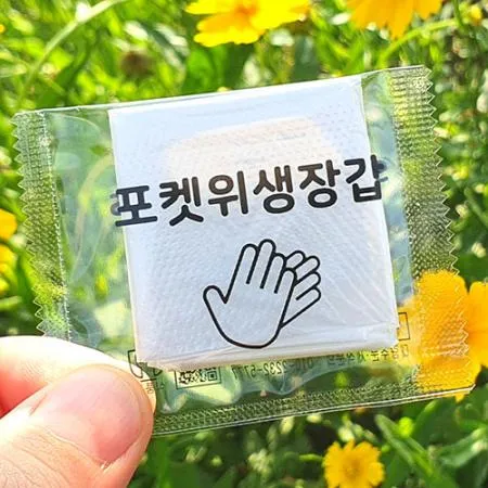 [당일발송] 동동이투명 포켓위생장갑 개별포장위생장갑 1회용 일회용 비닐장갑 1000팩(2000매)