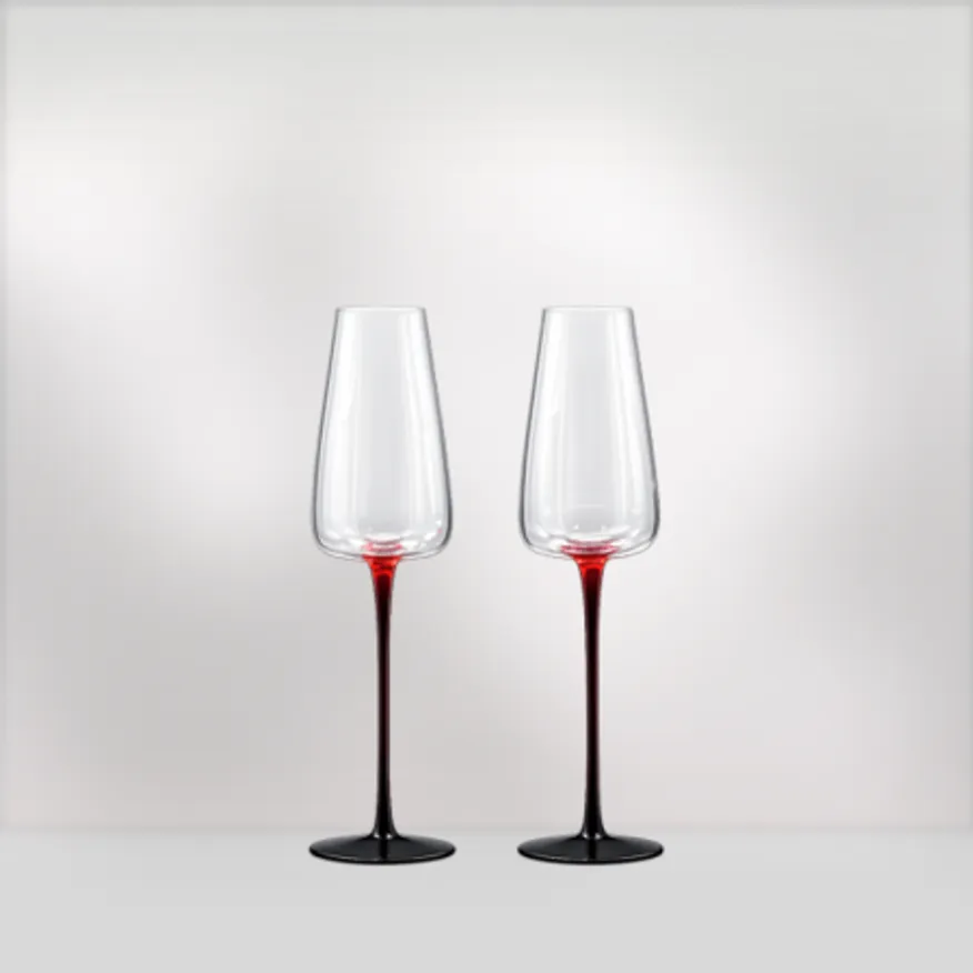 230ml 1세트(2개입) 프리미엄 레드타이 샴페인잔 이미지