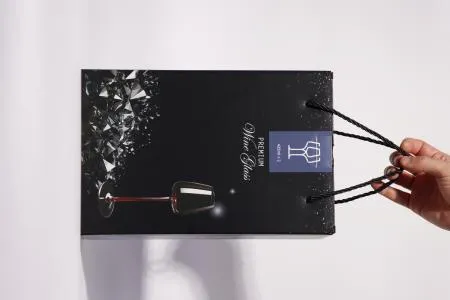 425ml 1세트(2p) 핸드메이드 수제 레드타이 와인잔 크리스탈 화이트 샴페인 집들이선물 이미지