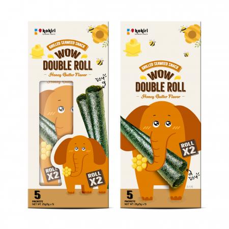 [정담김] 코끼리 와우 더블롤 (허니버터맛) 12박스 이미지