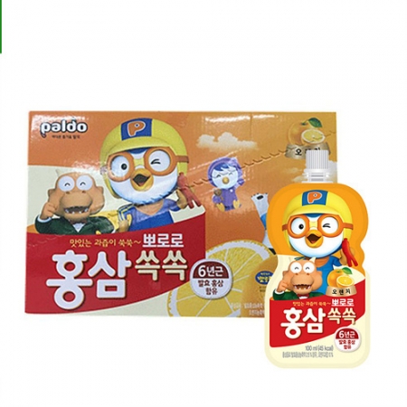 뽀로로 홍삼쏙쏙(100ml_오렌지 100g/EA)x10