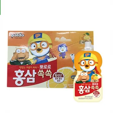 뽀로로 홍삼쏙쏙(100ml_오렌지 100g/EA)x10