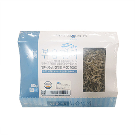 볶음멸치(이력추적_트레이포장_1~1.5cm 볶음용 150g/EA)/국내산