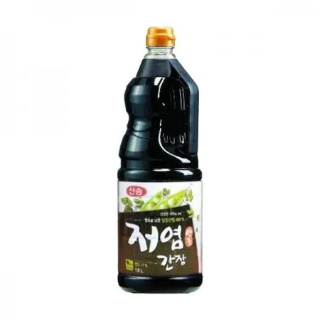 신송식품 저염양조간장(1.6L 짠맛을 줄인 1.6Kg/EA) 이미지