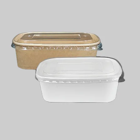 [HC] 사각크라프트용기세트(뚜껑포함_170x120x56mm_750ml_100SET  EA)