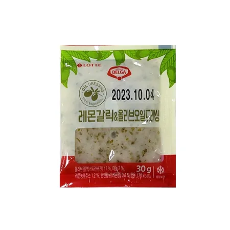 롯데웰푸드 레몬갈릭올리브오일드레싱(30g*200입 6Kg/BOX)