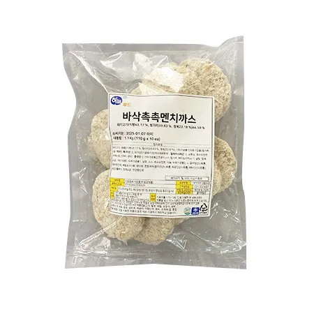 하늘푸드 바삭촉촉멘치까스(110g*10입 1.1Kg/EA)
