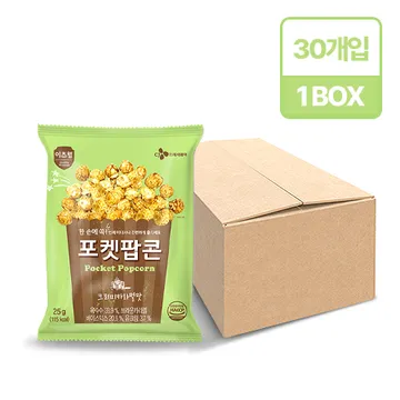 이츠웰 포켓팝콘(크리미카라멜맛 25g*30EA/BOX)