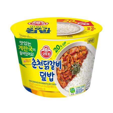 오뚜기 컵밥(춘천닭갈비덮밥_즉석국 315g/EA)