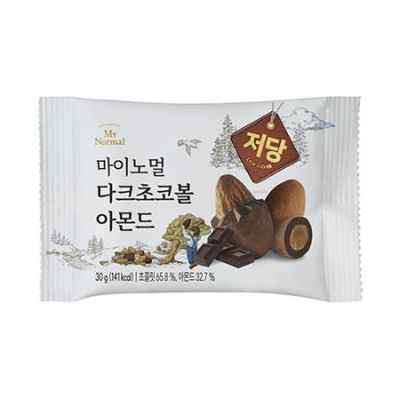 마이노멀 저당다크아몬드초코볼(30g*5개입 150g/EA)
