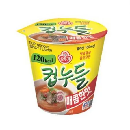 오뚜기 컵누들(소컵_매콤한맛 38g/EA)x6