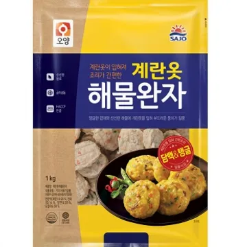 사조오양 계란옷잡채해물완자(19±2g*52±5개입 1Kg/EA) [원산지: 상세설명참조]